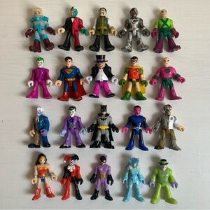 Imaginext Fisher-Price DC Super Friends Action Figures Lot of 20